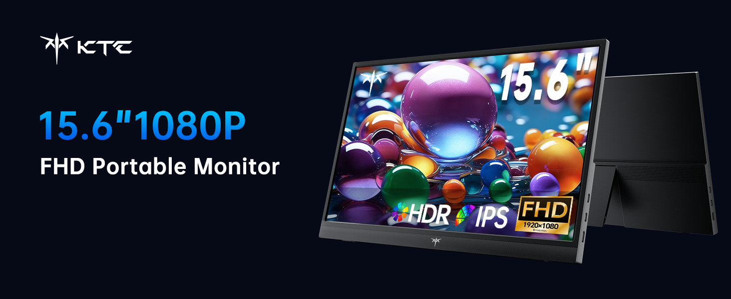 KTC 15.6 portable monitor 1080P FHD