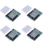4 Pieces of UNO R3 ProtoShield Prototype Expansion Board with SYB-170 Mini Breadboard Based on Ar...
