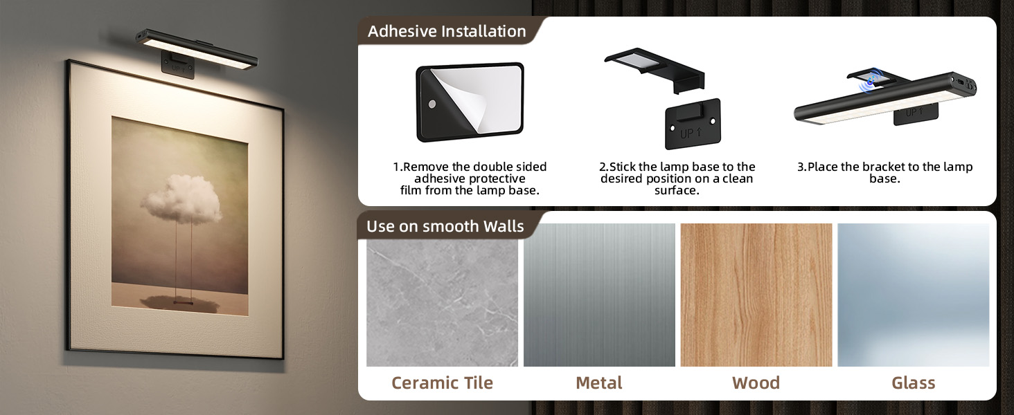 magnetic wall art light