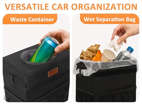 car trash can
