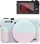 Frevyve Case for Canon G7X Mark III Camera, Soft Silicone Protective Case, Slim Fit Sleeve with R...