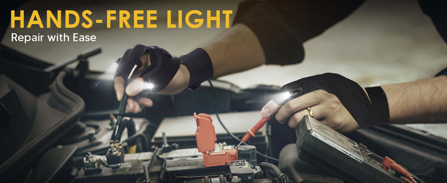 LED Flashlight Gloves