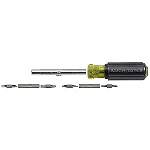 11-in-1 screwdriver / nut driver with fast interchangeable blade