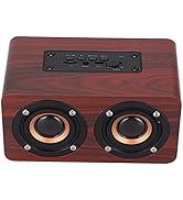 Wooden Retro Bluetooth Speaker, Vintage Decor, Old Fashion Stereo Speaker for Kitchen, Desk, Bedr...