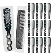 Gisdo 100 Pcs Hair Brush Combs Set in Bulk for Homeless Individually Wrapped, Bulk Hair Brushes 5...