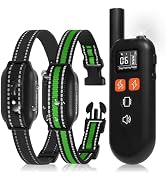 Dog Shock Collar 2 Pack (5-150Lbs) - 3300FT Rechargeable 2 Dog Training Collar with Remote Contro...