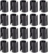 Wire Shelf Clips,40-Packs Wire Shelving Shelf Lock Clips for 1" Post- Shelving Sleeves,Fits with ...