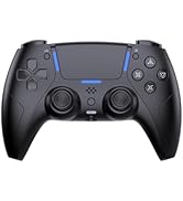 JDDWIN LED Wireless Gaming Controller for PS5/PC/Steam Deck,Hall Effect, Trigger Stops, Mappable ...