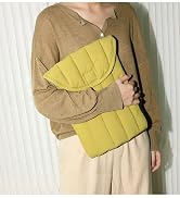 Puffy Quilted Laptop Sleeve 13-14 Inch Soft Padded Flap Protective Carrying Case for MacBook (Mus...