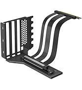 GLOTRENDS 2-Slot GPU Support Bracket with 200mm PCIe 5.0 Riser Cable for GPU Vertical Mount, Comp...