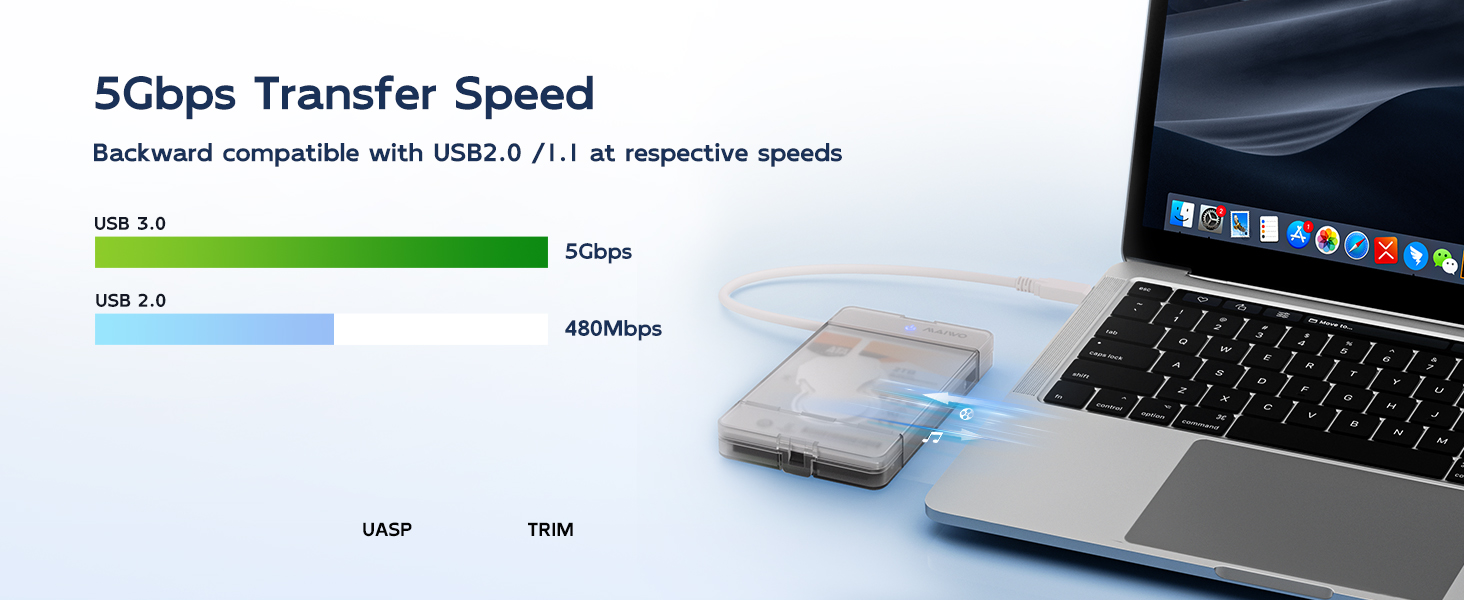 2.5 inch sata ssd hdd enclosure adapter 5Gbps usb3.0 to sata cable external hard drive case