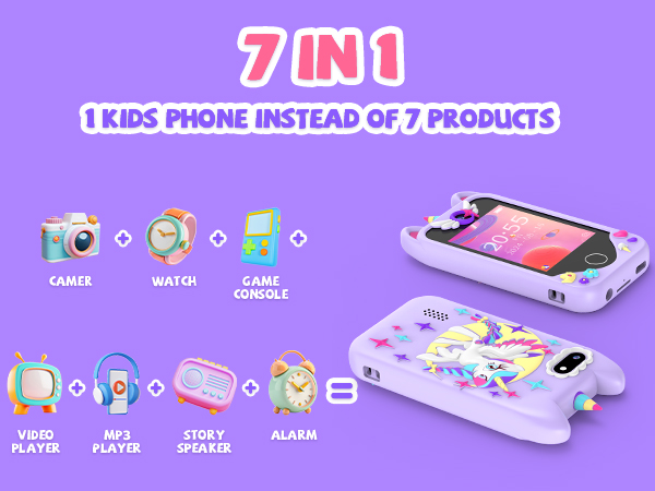 Multi-functional kids toy phone