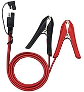 CERRXIAN 3.2FT 12V 14AWG Alligator Crocodile Clip to SAE Connector Quick Release Quick Disconnect...