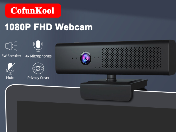 camera and speaker for desktop computer