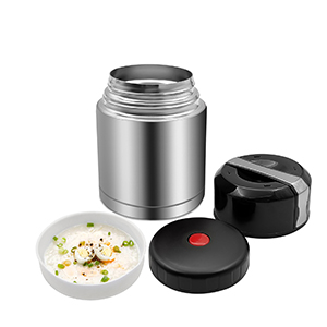 Silver Food Jar