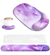 Ospelelf Wrist Rest for Keyboard and Mouse Ergonomic Mouse Pad with Wrist Support Memory Foam Wri...