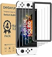 [4 Pack] daydayup Tempered Glass Screen Protector Compatible with Nintendo Switch OLED Model 2021...