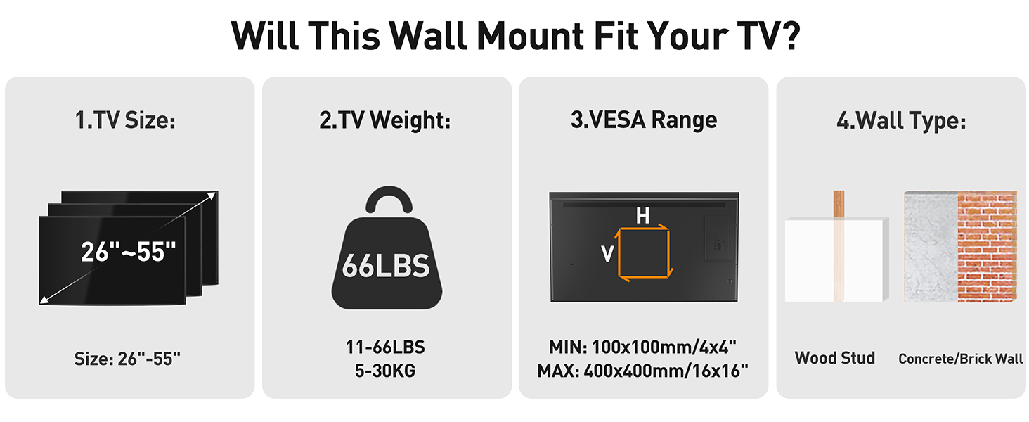 height adjustable tv wall mount