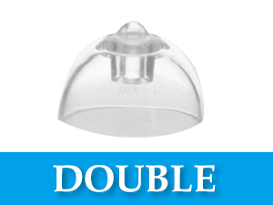 Oticon hearing aid domes double vent