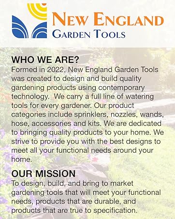 New England Garden Tools lawn sprinklers nozzles wands hose accessories kits gardening tools