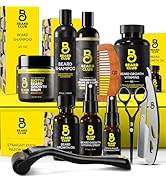 The Beard Club Titanium Beard Growth Kit - Derma Roller, Growth Oil, Vitamins, Vitamin Spray, Bio...