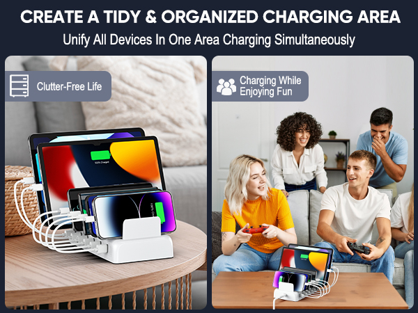 charger station for multiple devices