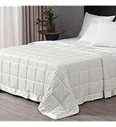 downluxe King Size Weighted Blanket,18lb Blankets for Adult with Glass Beads,Heavy Blanket with S...