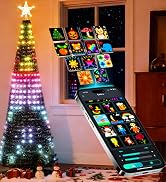 Super RGB 7Ft Ring Christmas Tree Lights, 400 LEDs Color Changing DIY Animated Christmas Tree Dec...