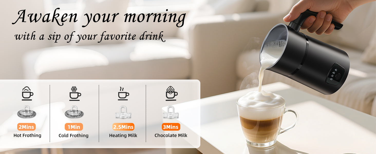 milk frother and steamer