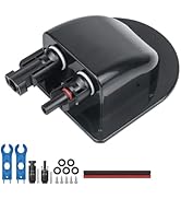 Pjerjzn Solar Cable Entry Gland with 10Awg Copper Solar Cable and Solar Connector UV Resistance D...