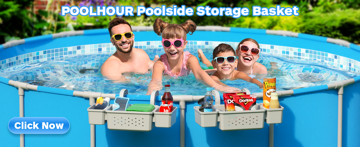 poolside storage basket