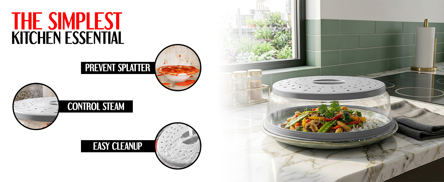 The Simplest Kitchen Essential is Galleyby Silicone Microwave Cover