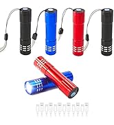 Hilngav 6 Pack LED Aluminum Small Mini USB C Rechargeable Flashlights, Handheld Small Flashlight ...