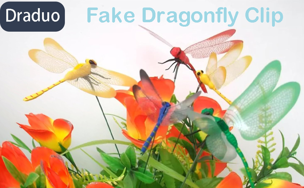 fake dragonfly clip