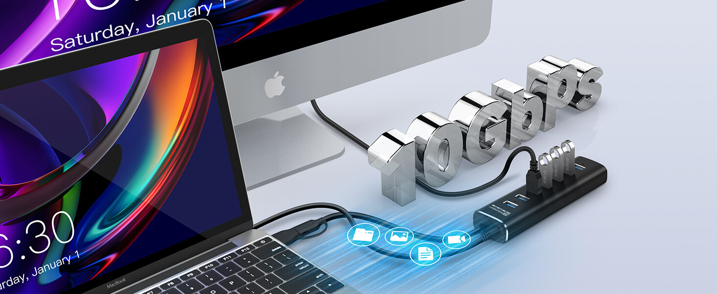 powered usb 3.2 hub splitter