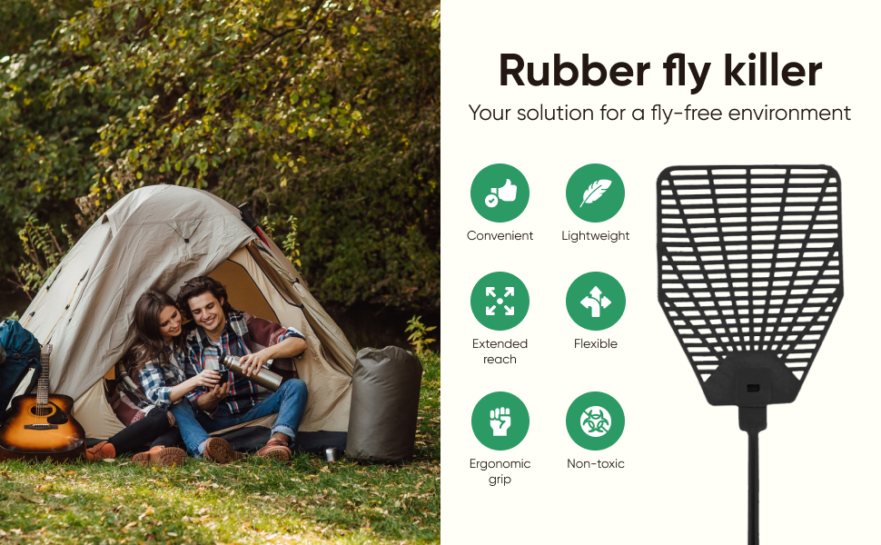 Rubber fly killer - your solution for a fly-free environment
