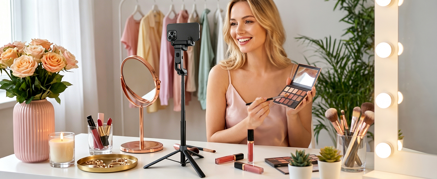 auto face tracking selfie stick tripod