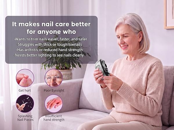 2 in 1 Automatic Electric Nail Clipper