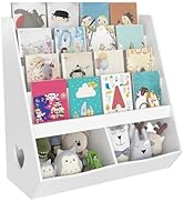 HOOBRO 4-Tier Kids Bookshelf, Toy Storage Organizer and Book Shelf, Wooden Children Bookcase with...