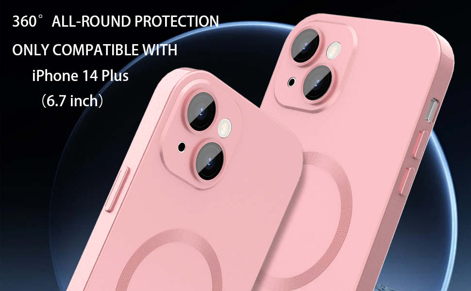 ankofave Magnetic Case for iPhone 14 Plus Phone Case for Women/Men