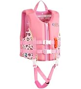 HeySplash Toddler Swim Vest, Kids Swimming Jacket Fit 30-50/50-80lbs, Child Floaties Vest wiht Sa...