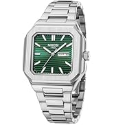 NIBOSI Men Watches Analog Quartz Stainless Steel Silver Watches for Men Waterproof Business Class...