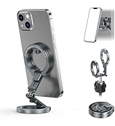 CAMOLO GEEK Dual Magnetic Phone Holder Compatiable with iPhone 16 15 14 13 12 Pro Max Plus Series...