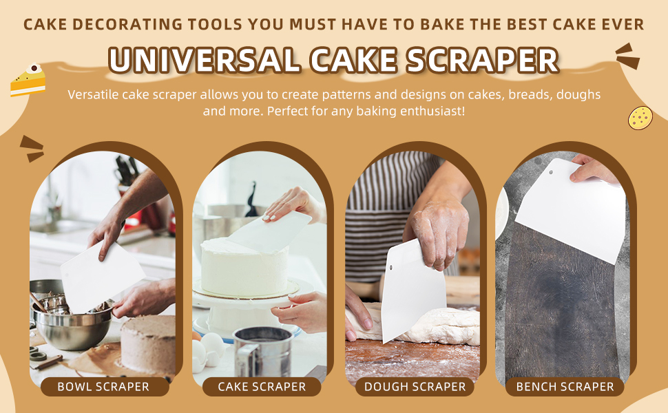 plastic cake scraper