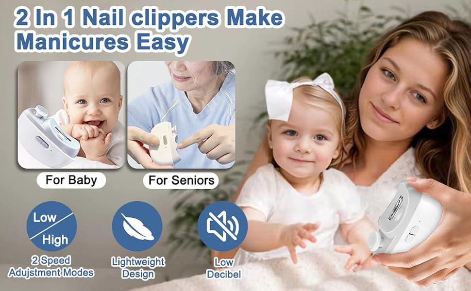 2 In 1 Nail clippers make manicures easy