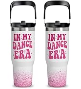 Dance Gift for Girls - 30oz Dance Tumbler with Handle, Stainless Steel Insulated Cup for Dancers,...