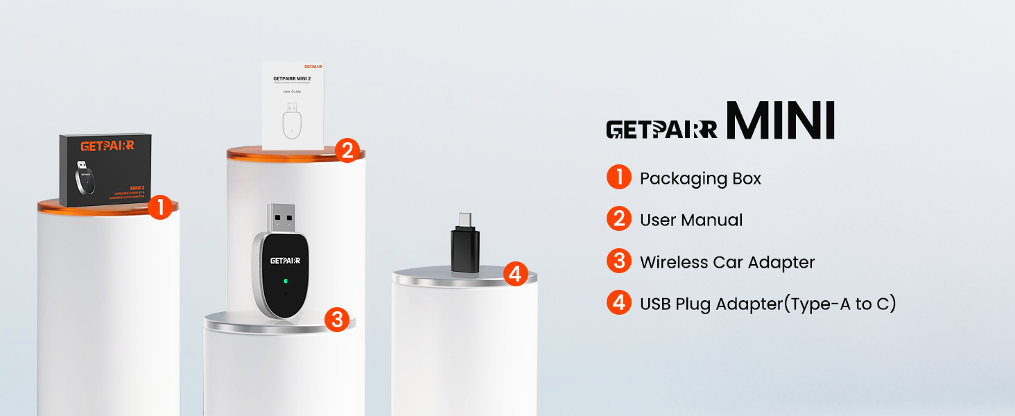 smallest wireless carplay dongle usb c, carplay android auto combo for older cars