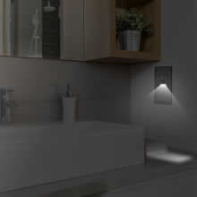 Black Receptacle Outlet with Night Light,Tamper-Resistant,15A,2 Pole,Standard Electrical Outlets 