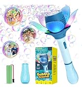 Panamalar Electric Bubble Wand for Kids, Automatic Bubble Machine 10000+ Bubbles Per Minute with ...