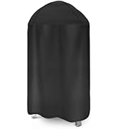 CANDANA Grill Cover for Weber 18" Smokey Mountain Cooker, Outdoor Round Smoker Grill Covers, 600D...